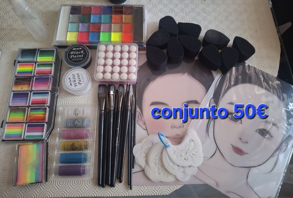 Conjunto para pintura facial