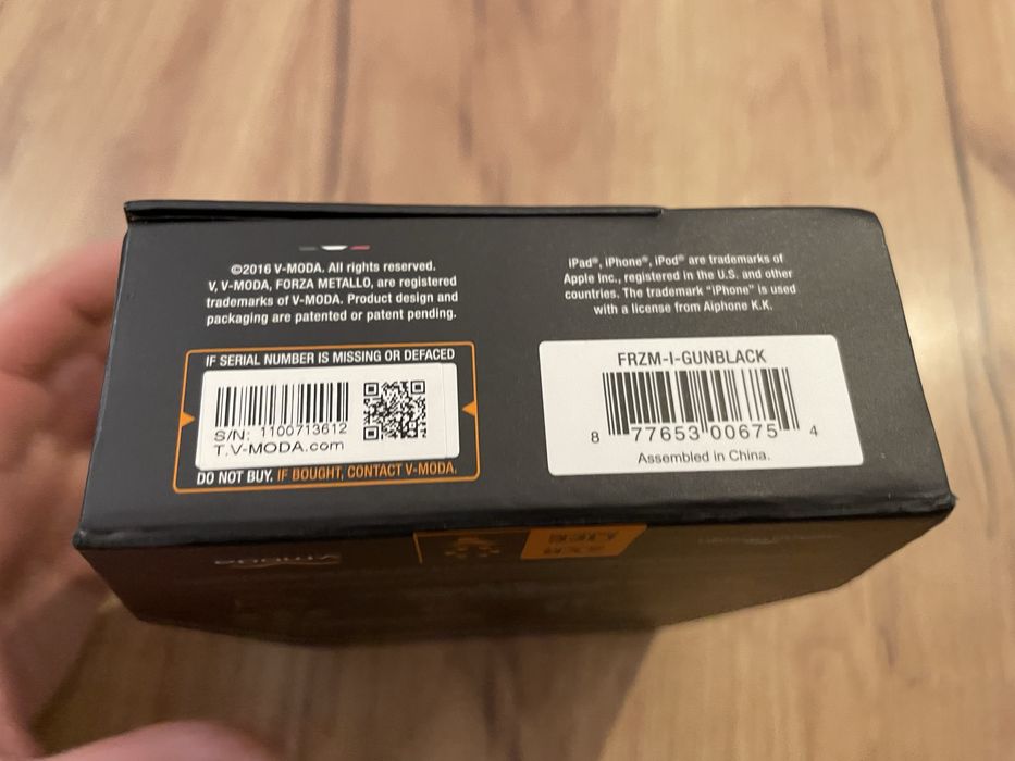 Nowe sluchawki sportowe przewodowe iphone v-moda forza metallo