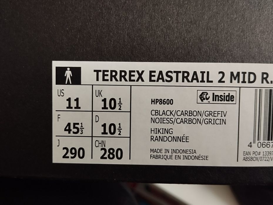 Adidas Terrex Eastrail 2, rozmiar 45 1/3 trapery śniegowce buty zimowe