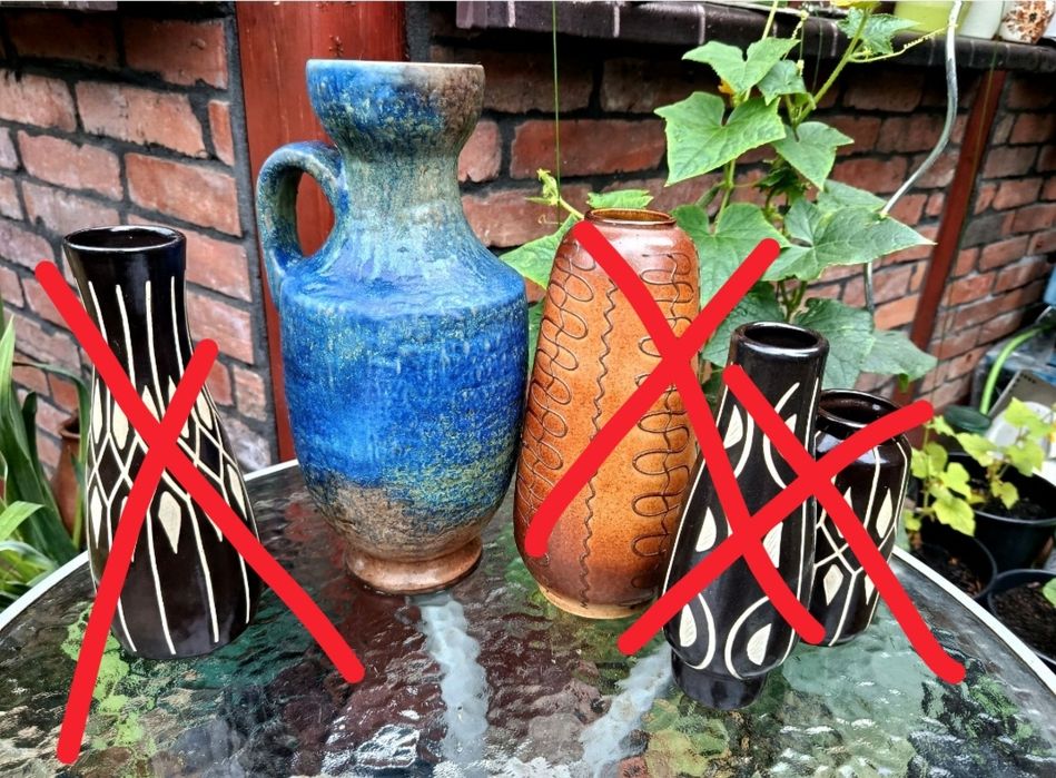 Wazony ceramiczne sygnowane