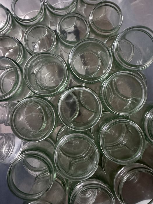 Скляна баночка для крему, тара для свічок, банка для крему