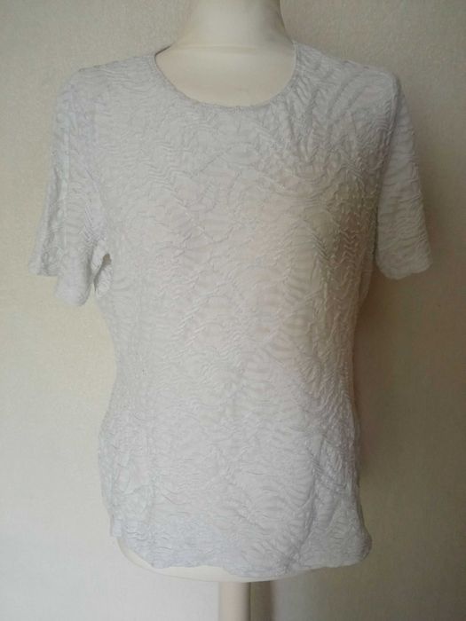 Fransiska damska lekka bluzeczka biała r L