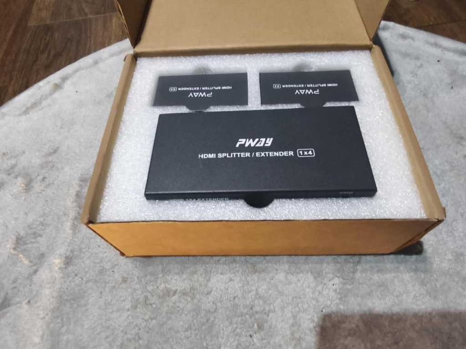 HDMI 1x4 Extender Cat6 3D 1080P – Mo PW HT22 BP4 – Nowy