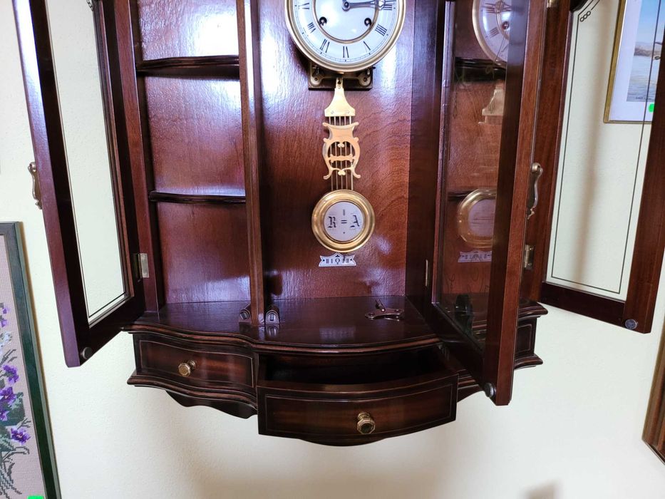 Relógio de parede - De corda - óptimo estado