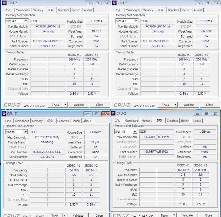 DDR 400 (3200) по 1 gb. Оперативка DDR 1-я для ПК. Рабочая, проверена.
