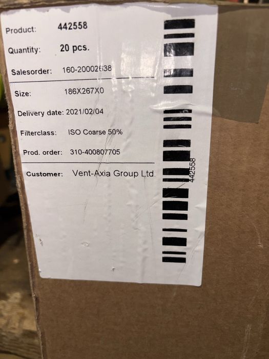 Filtr do rekuperatora