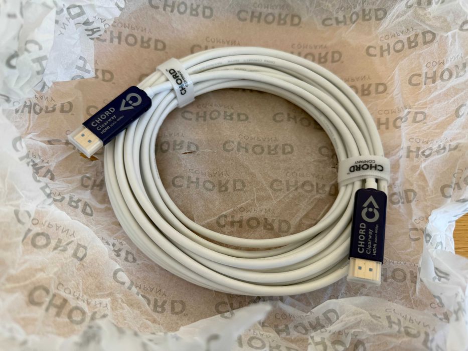 Chord Clearway hdmi 2.1 AOC 10m przewód kabel hdmi światłowodowy 4K 8K PREMIUM