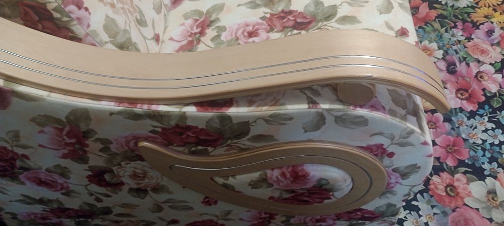 Wersalka kanapa sofa sprężyny kwiaty Angielskie róże BRW