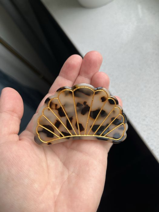 Klamra do wlosów ozdobna muszla Tortoiseshell