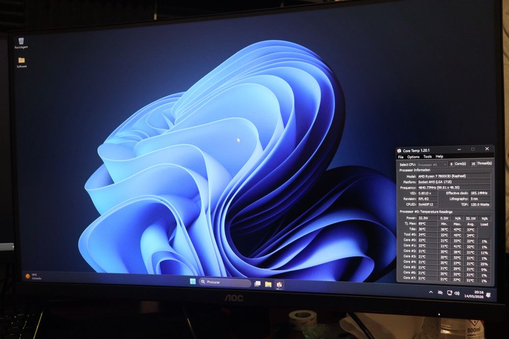 Monitor gaming curvo AOC 27" Full-HD 240Hz 1ms COMO NOVO