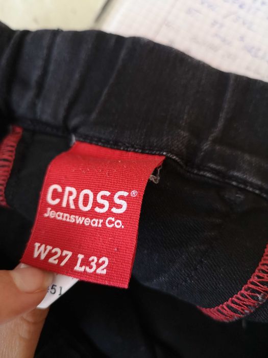 CROSS Jeans czarne jeansy joggery W27 L32 XS/S