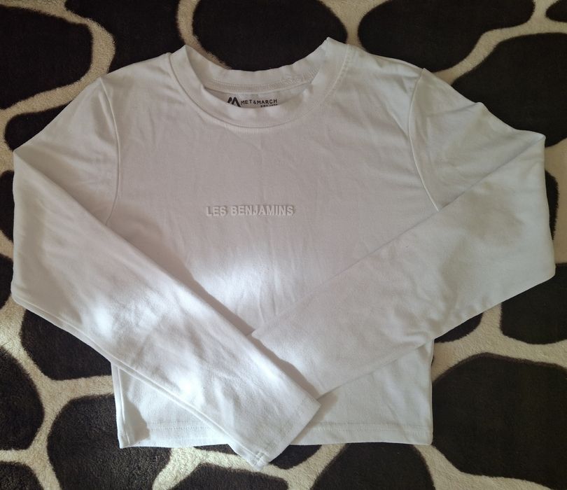 Білий лонгслів Met & March (Les Benjamins style)