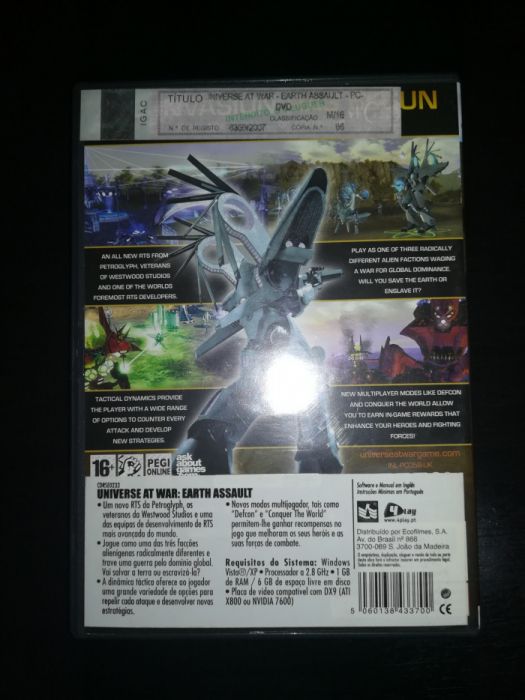 Jogo PC - Universe At War - Earth Assault (Optimo Estado)