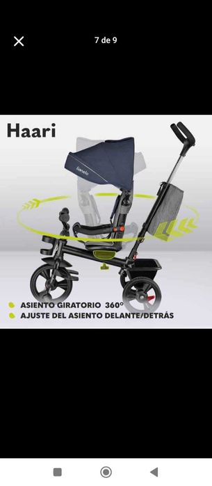 Carrinho de bebê que vira triciclo