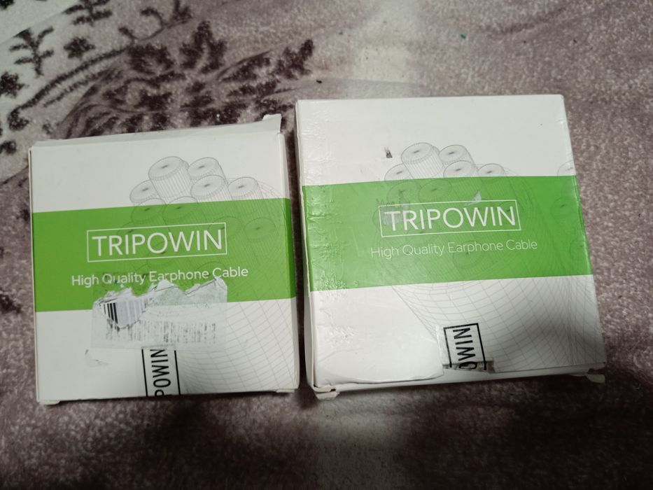 Новые провода Tripowin для наушников 2вида