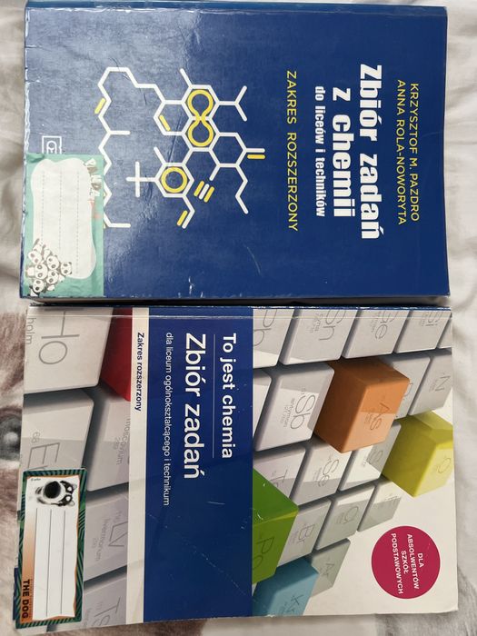 Zbiory zadań z chemii dla liceum Pazdro i Nowa Era