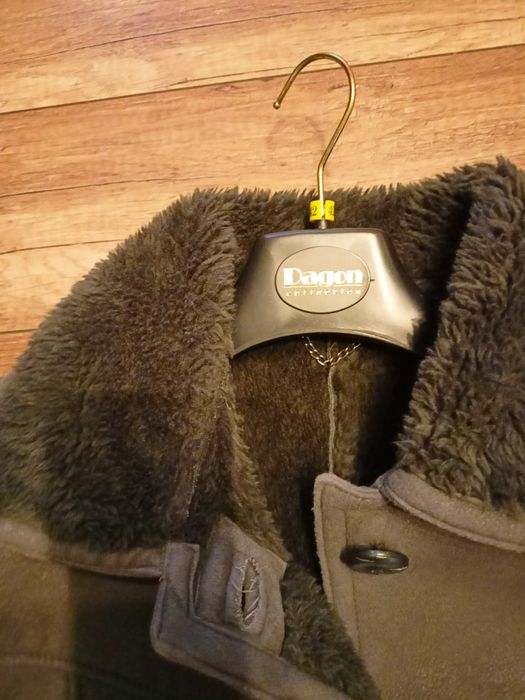 Vintage retro kożuch męski M