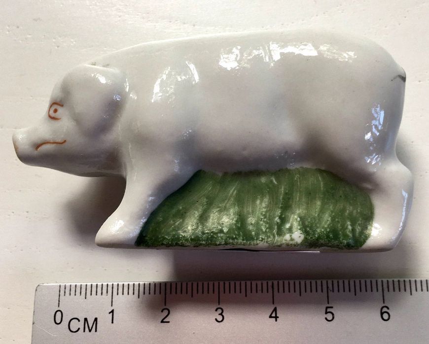 свинка кабан фарфор игрушка винтаж