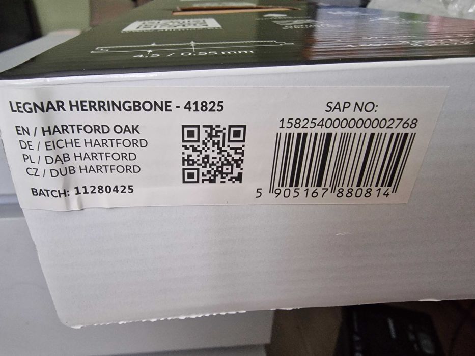 Panele winylowe jodełka Afirmax Legnar Herringbone - Dąb Hartford