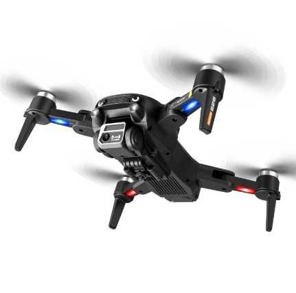 Drone dobrável para fotografia aérea de lente dupla, evita obstáculos