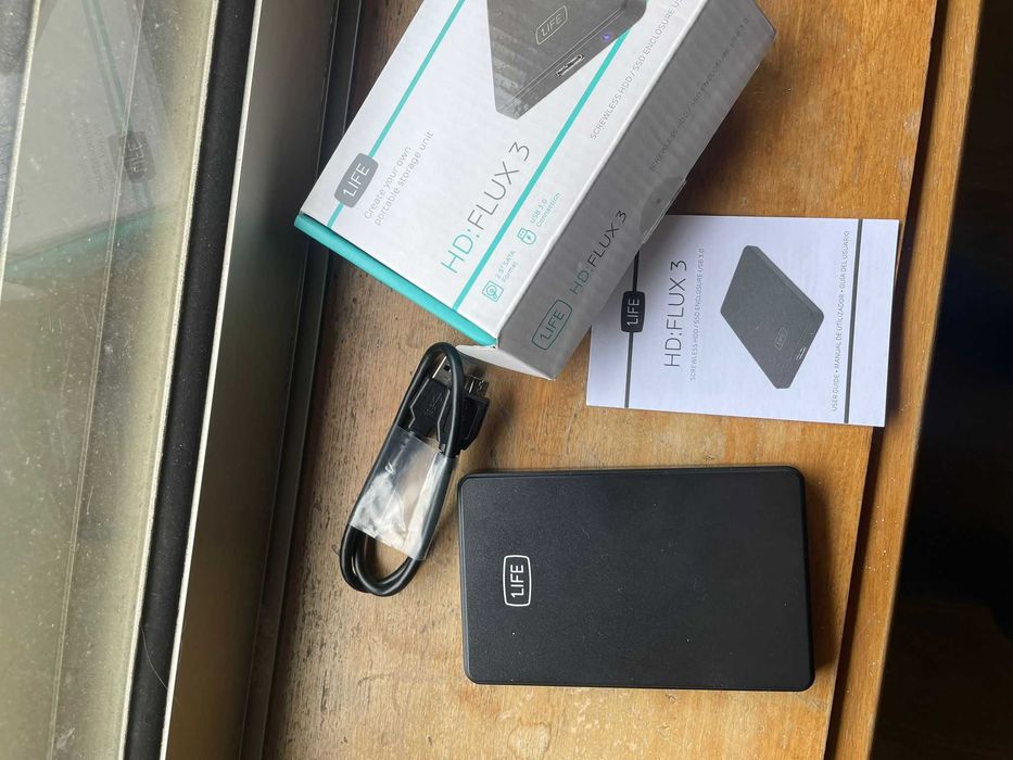 Caixa Externa 2.5" 1Life hd:flux 3 SATA USB 3.0 Preta