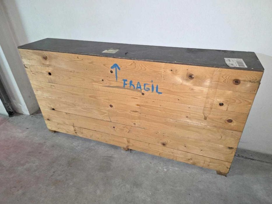 Caixa p/ Transporte de Bicicleta em Madeira