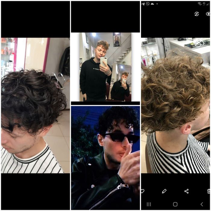 Мужская завивка волос ≈≈~ чоловіча завивка биозавивка кудрявые волосы