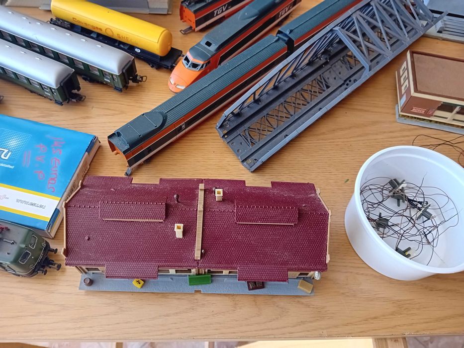 lote de material para modelismo ferroviario