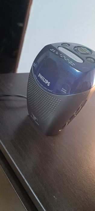 Relógio despertador radio philips