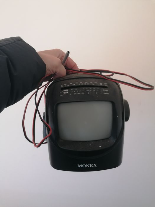 TV e rádio portátil antiga de pesqueiro Para carro