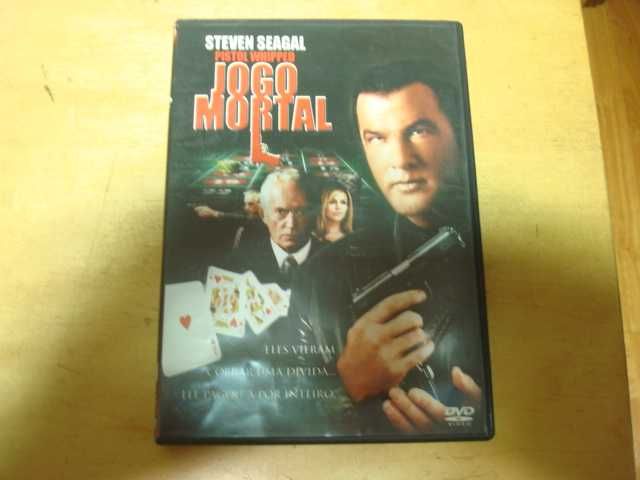 8 DVDs Steven Seagal edições snapper selo rosa e outras