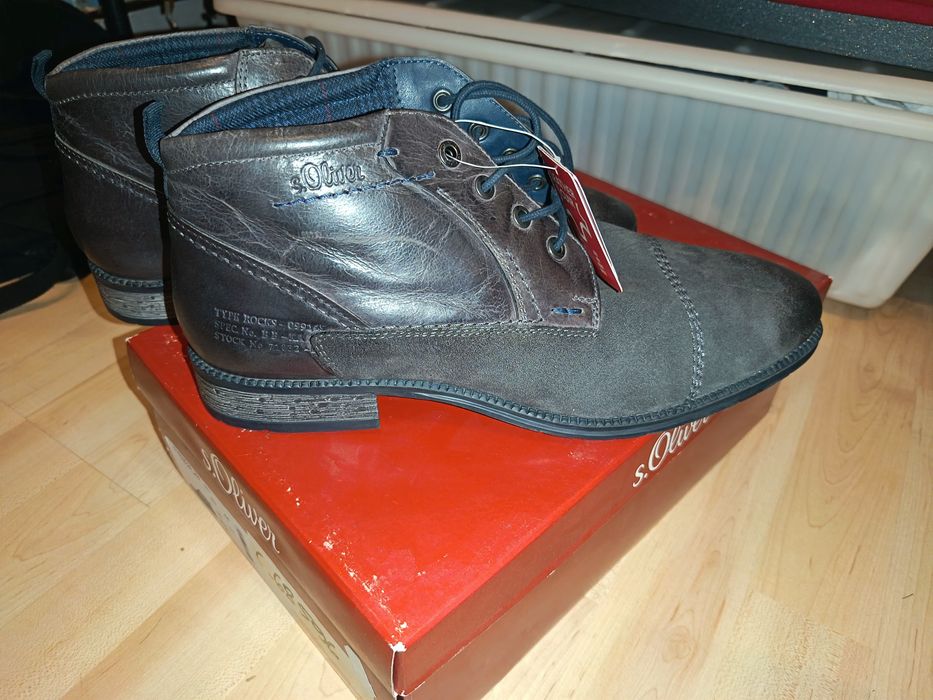 Buty trzewiki sztyblety nowe S. Oliver 44
