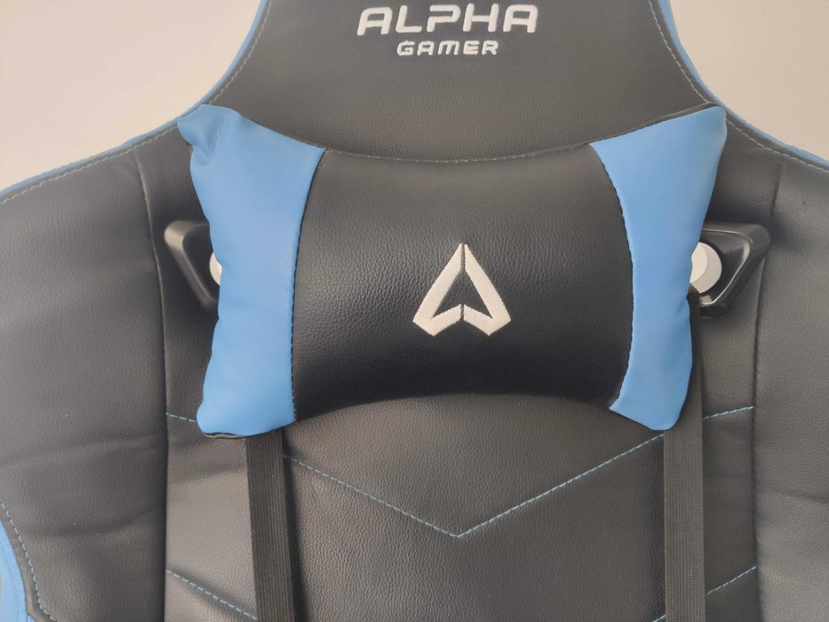 Cadeira Gaming Alpha Gamer Zeta Preta/Azul