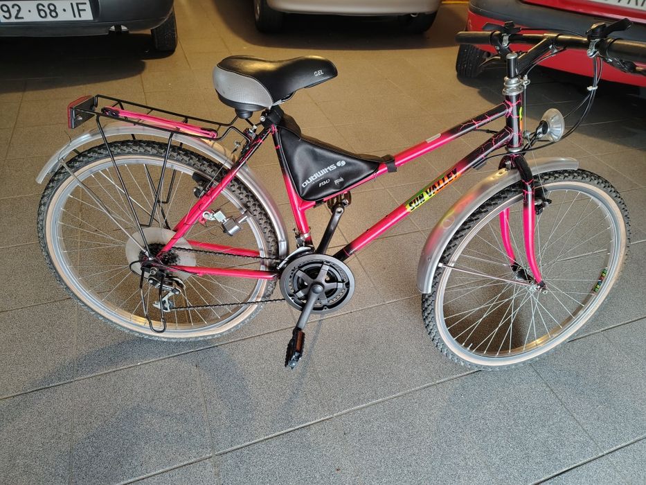 Bicicleta menina cor de rosa