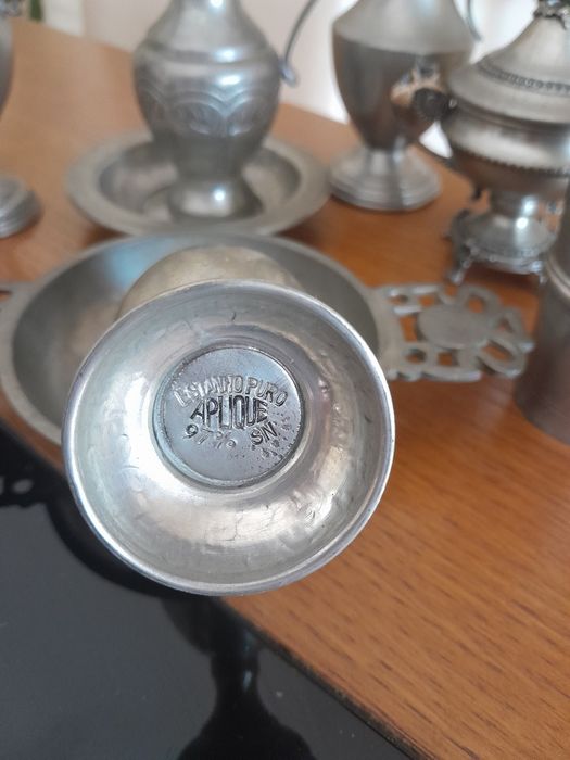 PeÇas estanho cinza