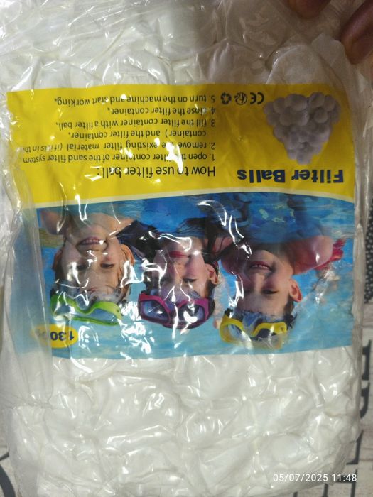 1300g bolas de filtro/limpeza