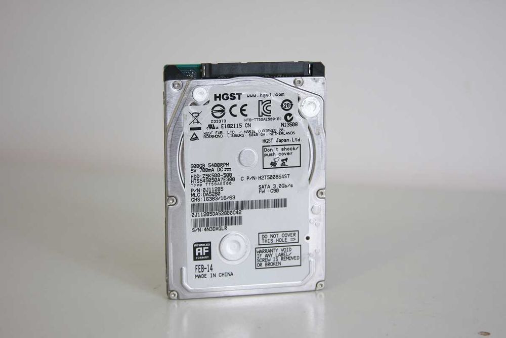 Dysk HDD HGST pojemność 500 GB