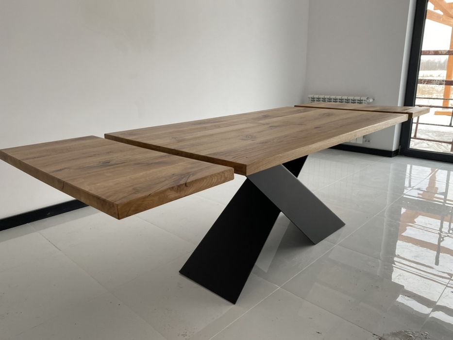 Stol dębowy loft, industrialny, rozkładany, rustykalny,nowoczesny