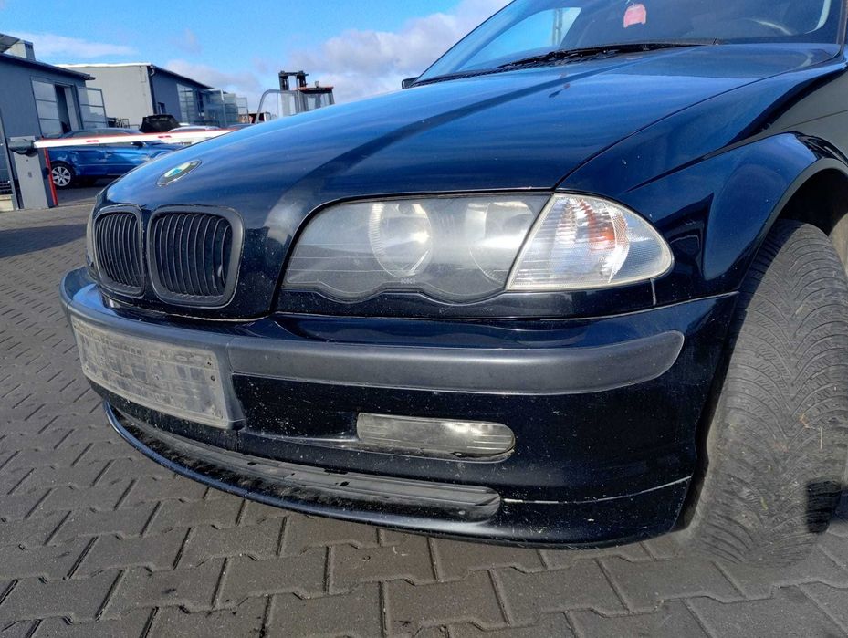 zderzak przód przedni BMW E46 czarny Blacksaphire Metallic , części
