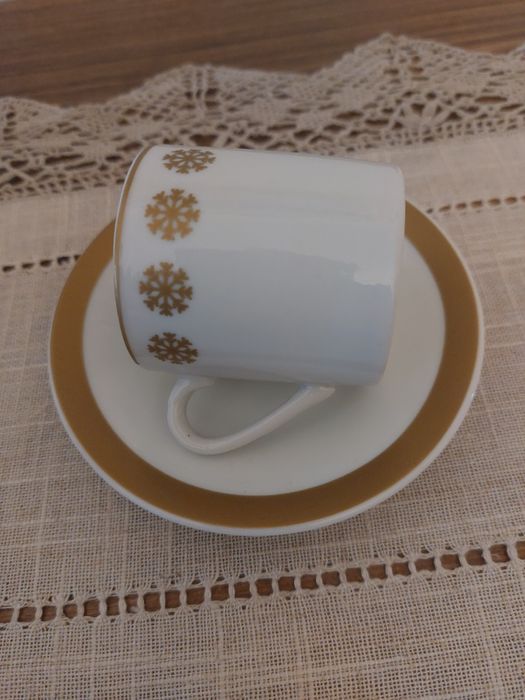 Conjunto 4 chávenas de café com motivo de Natal