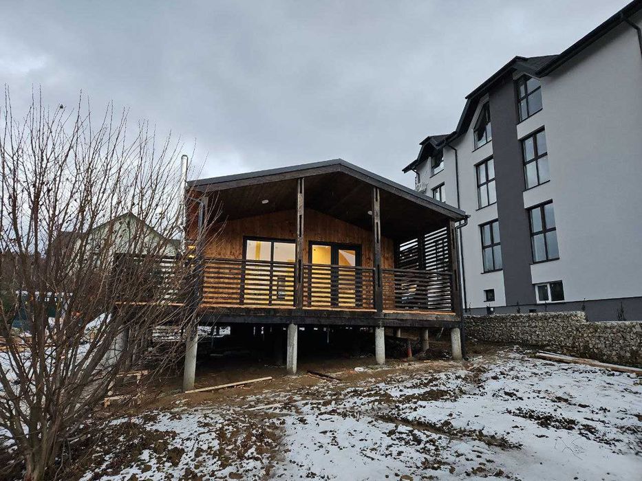 Каркасний будинок 54 м2 з двома терасами Ціна під ключ