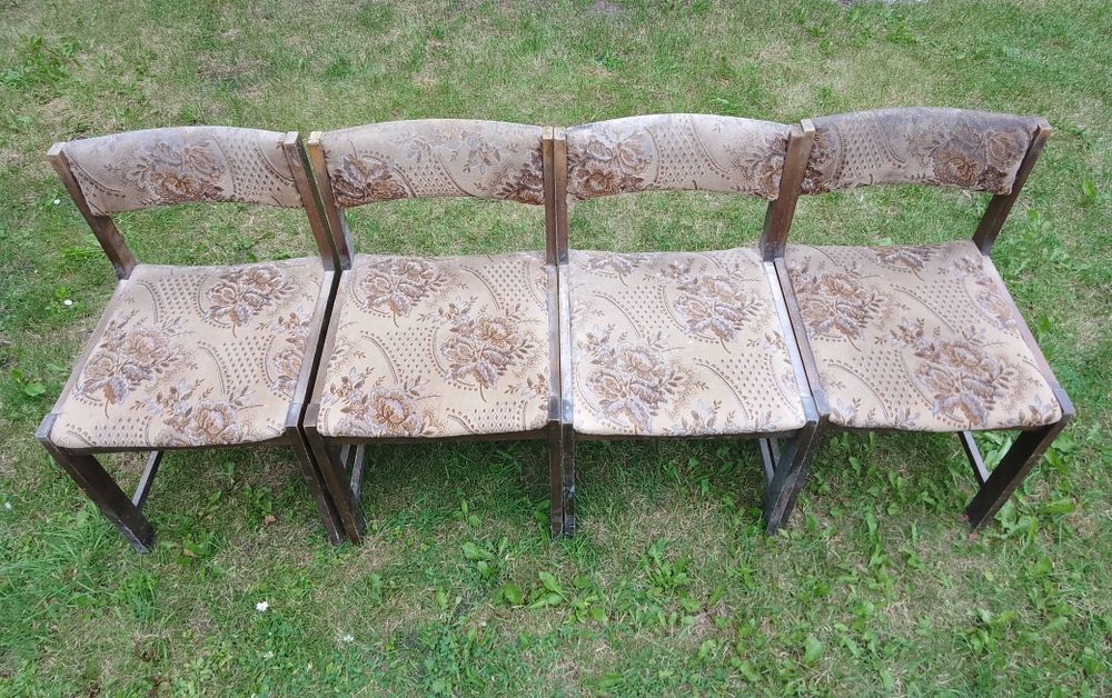 Krzesła tapicerowane "Nysa" PRL