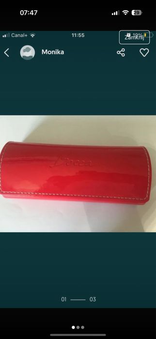 Markowe  etui na okulary lakier. renomow. firmy Bocca by Face a Face