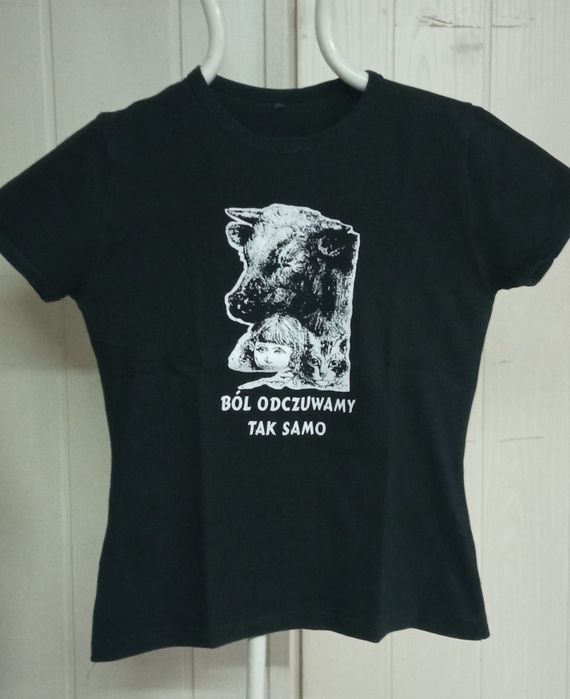 T-shirt czarny damski M