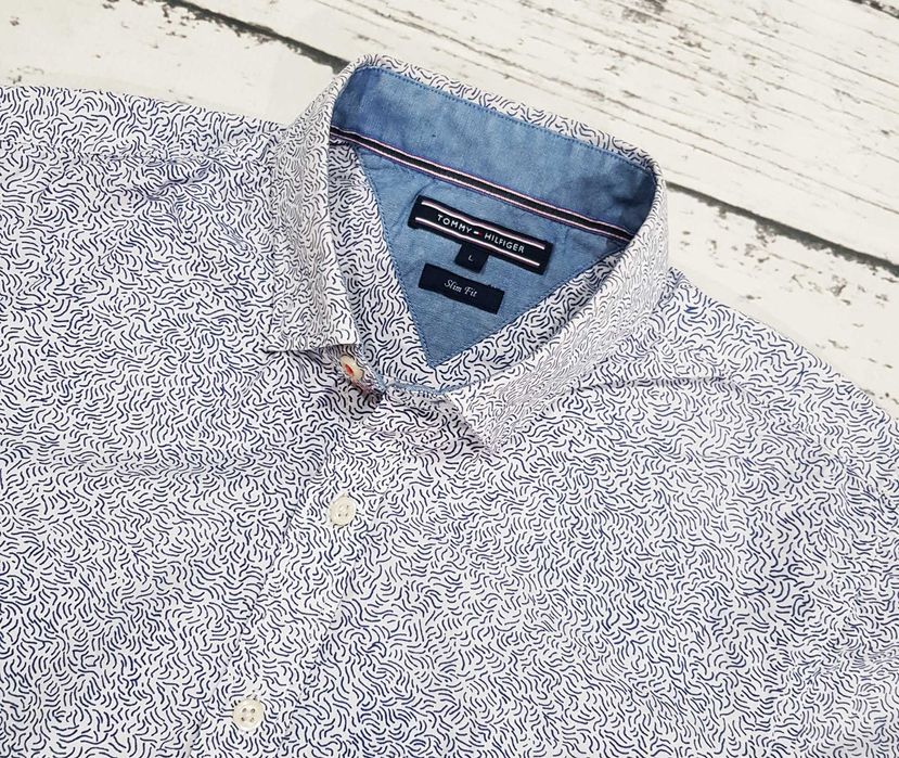 Tommy Hilfiger * koszula * wzorzysta * męska * L