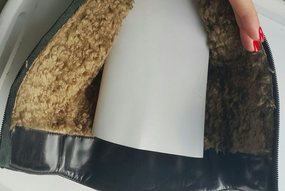 Buty  ze skóry naturalnej Włoskiej ciepłe miś zima 37