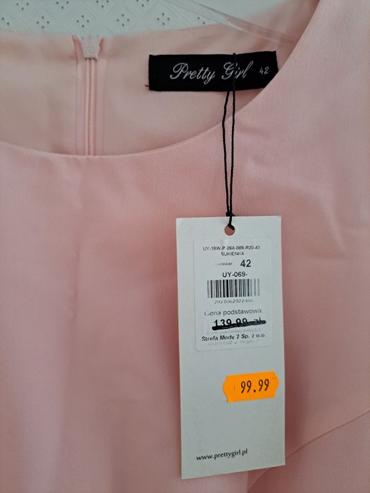 Sukienka 42 NOWA wesele komunia chrzciny