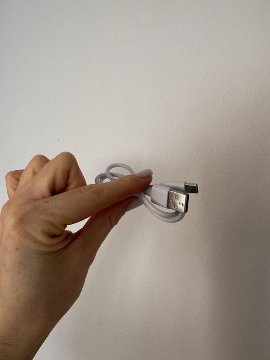 Kabel micro USB USB C, biały kabel USBC