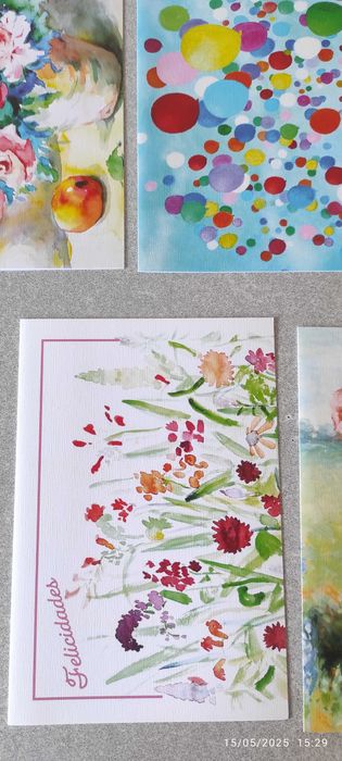 VENDO 7 Postais com multiplos motivos + envelopes