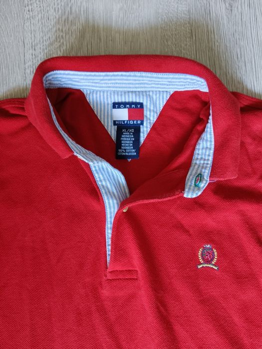Koszulka polo Tommy Hilfiger czerwona  stan idealny / jak nowa